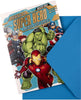 Avengers Birthday Card 'Activity' Inside