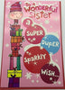 Wonderful Sister A Super Duper Sparkly Wish Christmas Card