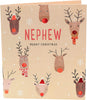 Rudolph Design Nephew Christmas Card