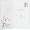 Christmas Wishes From All of Us Beautiful Winter Scene Design Christmas Card