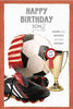 Wishing Well Top Son Trophy Birthday Card