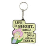 Life Is Short Aunty Acid Rubber Keyring