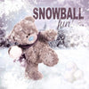 Snowball Fun Me to You Bear 3D Holographic Christmas Card