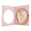 Reversible Sequin Card 'It's A Girl' Medium