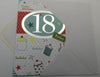 18th Birthday Card Embossed Design