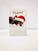 For My Husband Cute Puppies Design Christmas Card