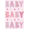 Baby Girl Matt Textured New Baby Card