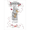 Tatty Teddy Bear With Cute Dog Design Valentine's Day Card