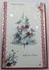 From All The Family Silver Foil Finished Xmas Tree Design Christmas Card