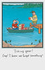 Fishing Gear Humorous Birthday Card