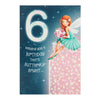 6th Birthday Magical Greeting Card 'Fairy Name'