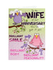 Hanson White Wife Anniversary Humour Greetings Card