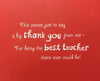 Thank You Teacher Card 'with Stickers