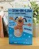 Son In Law Brown Dog Design Birthday Card