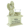 Wife Graveside Memorial 21cm Kneeling Figurine With T-Lite