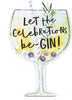 Funny Gin Themed Glass Shaped Design Greetings Card