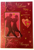 I Love you Sentimental Verse Love Couple Dancing Valentine's Day card