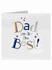 Dad You're The Best Morden Luxury Sophisticated Father's Day Greeting Card