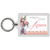 World's Best Auntie Celebrity Style Keyring