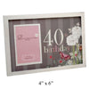 4oth Birthday Laura Darrington Nouveau Delights Frame 4"x6"