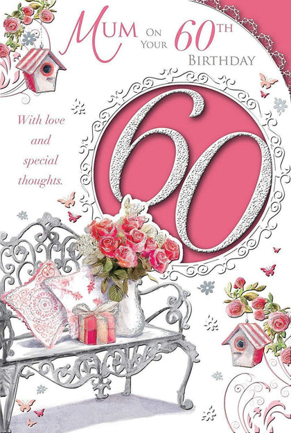 Happy 60th Birthday Mum Fabulous At Sixty Medium Sized Style Birthday Card