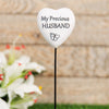 My Precious Husband Resin Heart On Stick Graveside Plaque