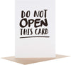 Funny Card "Do Not Open"