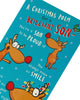 Reindeer Funny Verse Son Christmas Card