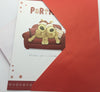 Amazing And Wonderful Partner Boofles Sat On Sofa Design Christmas Card