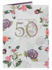 Age 50 Royal Horticultural Floral Special Birthday Card