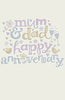 Mum & Dad Thinking of You Anniversary Greeting Card