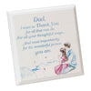 Dad Thank You Father And Daughter Plaque With Verse