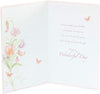 75th Today Lovely Words Floral design Birthday Card