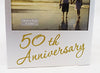 Golden 50th Wedding Anniversary Gift Photo Frame 5" x 3.5"