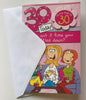 Age 30th Ladies Friends Wine Humour Birthday Card with a Badge