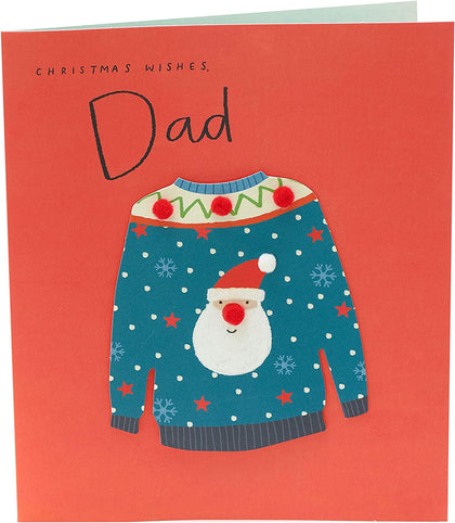 Jumper Design Dad Christmas Card