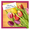 Floral Design Blank 3D Holographic Mother's Day Card