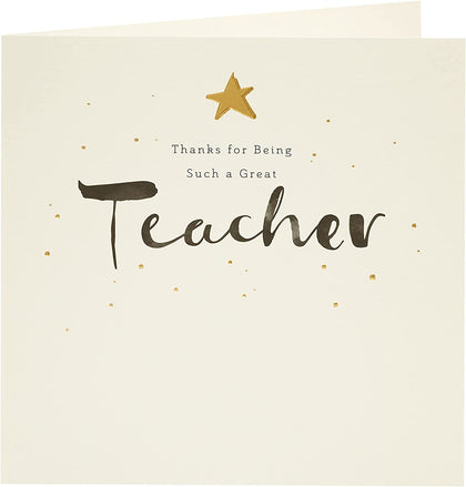 Male/Female Thank You Teacher Greeting Card from The Kindred Range