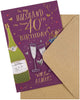 40th Birthday Card for Husband 3D Design with Gold Foil Details