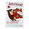 Boyfriend Big Hugs For You Gus Teddy Sparkle Snow Christmas Card