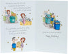 Funny Cartoon Design With Sentimental Poem Husband Birthday Card