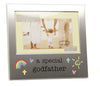 Special Godfather Brushed Silver Photo Frame