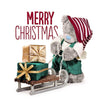 Sleigh And Presents Me to You Bear 3D Holographic Christmas And New Year Card