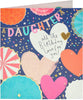 Bold Colourful Gold Foil Design Daughter Birthday Card