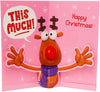 Mum I Love You This Much Pop Up Funny Christmas Card