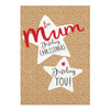 Christmas Card To Mum 'Dazzling You'