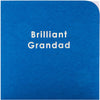 Contemporary Patterned Design Braille Birthday Card for Grandad