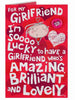 Totally Hot Girlfriend Badge Valentine's Day Card