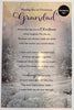 Missing You Grandad Special Words Memorial Christmas Card