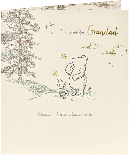 Disney Winne The Pooh Grandad Birthday Card